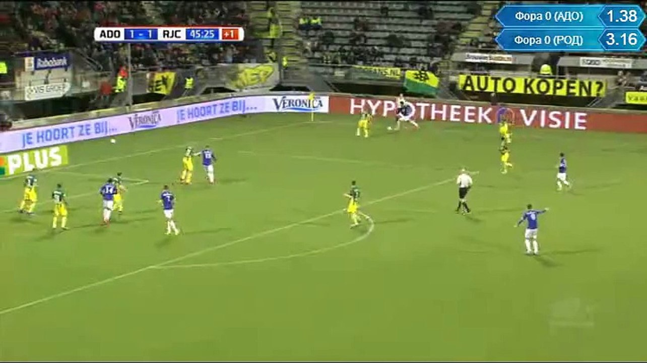 1-1 T. van Hyfte Goal | ADO Den Haag - Roda Kerkrade - 06.02.2016
