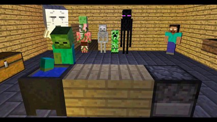 Monster School  Cooking - Minecraft Animation