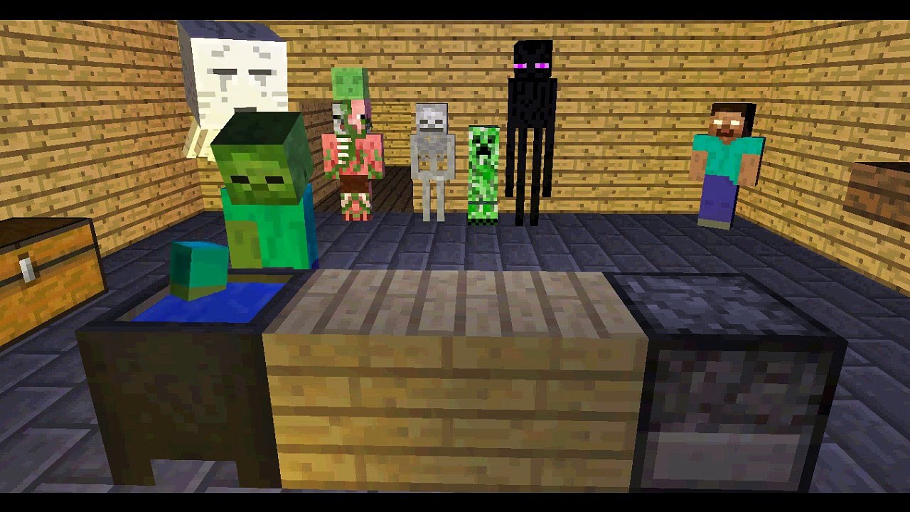 Monster School  Cooking - Minecraft Animation