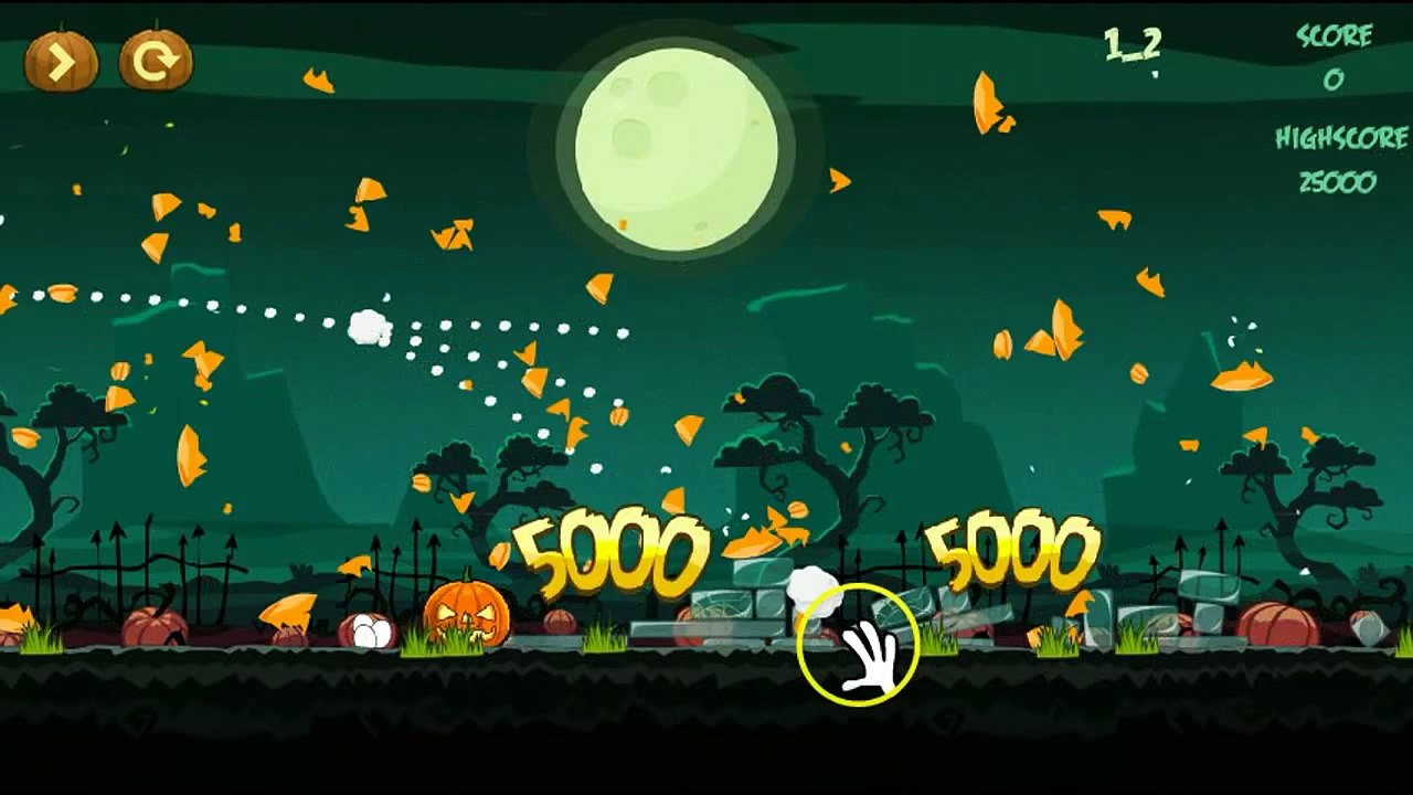 Angry Bird Halloween walkthrough