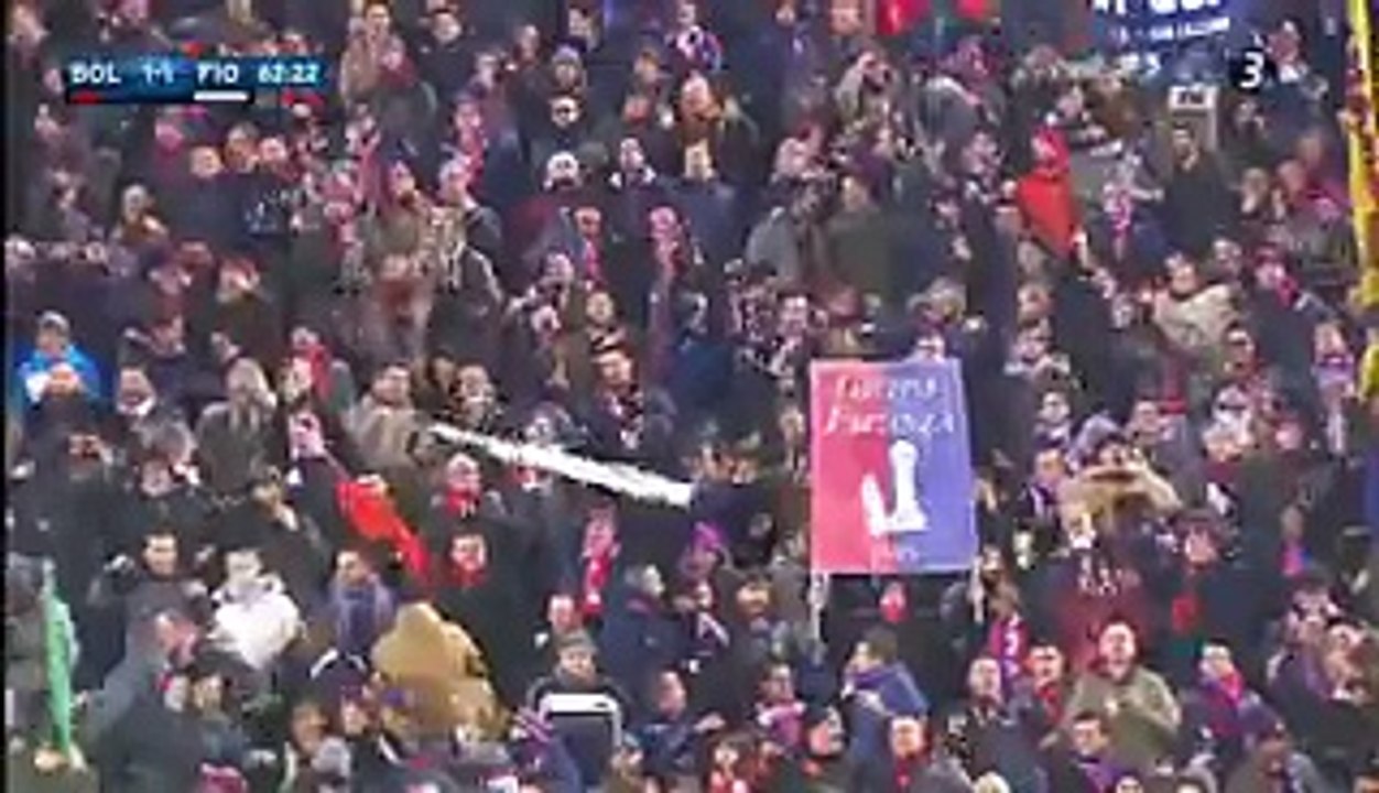 Emanuele Giaccherini Super  Goal Bologna 1-1 Fiorentina - 06-02-2016