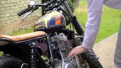 Finished! Yamaha SR500 Brat Tracker | Street Bobber