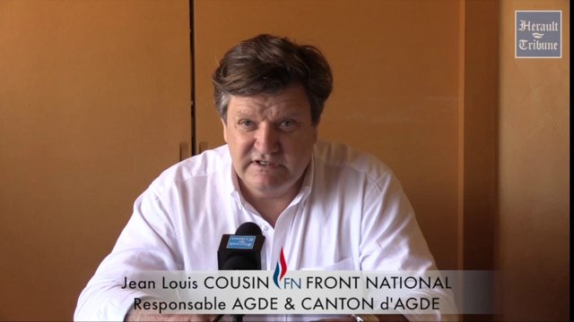 AGDE - 2016 - INTERVIEW de Jean Louis COUSIN Nouveau responsable cantonal du FRONT NATIONAL