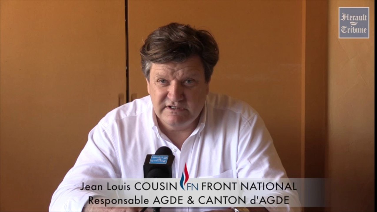 AGDE - 2016 - INTERVIEW de Jean Louis COUSIN  Nouveau responsable cantonal du FRONT NATIONAL