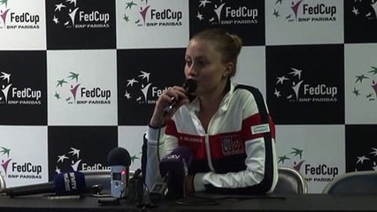 Fed Cup 2016 - Kristina Mladenovic : "J'avais jamais fait de faute de pied dans ma carrière"