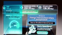 Fiber Internet Speed Test 1 Gbps LIGHTNING SPEED CONNECTION! 1GB in 10 SECONDS!!