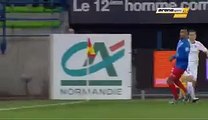Bifouma T. Goal - Caen 0 - 1 Reims - 06-02-2016 -
