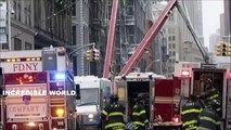 Mobile Footage Shows Crane COLLAPSE During Snow Storm In TriBeca Lower Manhattan New York City!!!! (World Music 720p)