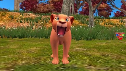 Finger Family Elephant Lion Cartoons Johny Johny Yes Papa | Tiger Finger Family Rhymes for Children