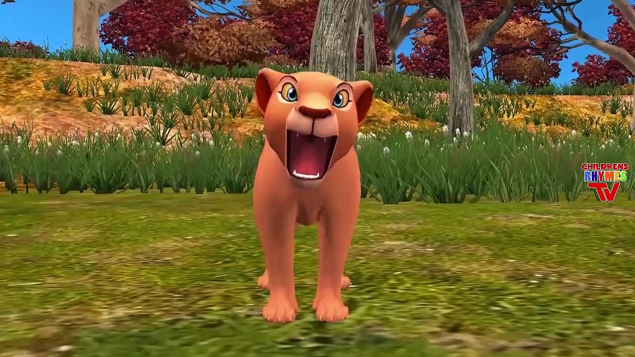 Finger Family Elephant Lion Cartoons Johny Johny Yes Papa | Tiger Finger Family Rhymes for Children