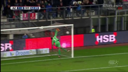 1-0 Vincent Janssen Goal - Holland Eredivisie - 06.02.2016, AZ Alkmaar 1-0 Vitesse Arnhem