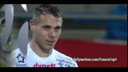 Kévin Bérigaud Goal HD - Lorient 0-1 Montpellier - 06-02-2016
