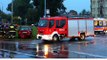 Straż pożarna alarmowo na sygnale do wypadku drogowego na krajowej szóstce w Rumi