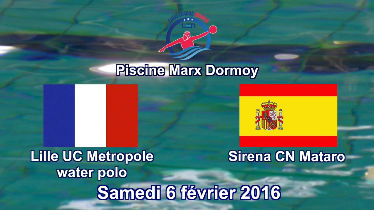 Water polo : euroleague féminin Lille UC Métropole Water polo - Sirena CN Mataro