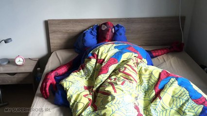 Spiderman WAKE UP in Real Life - Parody with Spider man - My Superheroes IRL