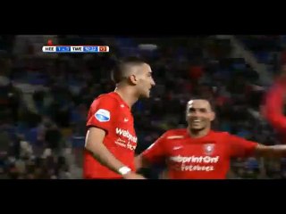 Goal Hakim Ziyech - SC Heerenveen 1-3 FC Twente (06.02.2016) Eredivisie