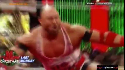 Ryback vs Kane SMACKDOWN 12 26 2014