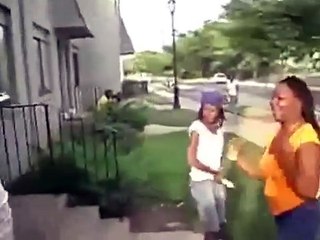 Big mouth black girl gets shut up