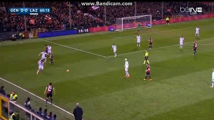MUNOZ  YELLOW CARD  0-0  GENOA  VS  LAZIO  MUNOZ  FREE  KICK  0-0