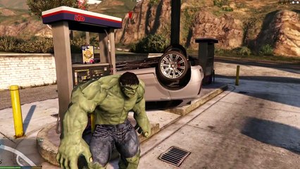 GTA 5 Mods - HULK vs THE TRAIN