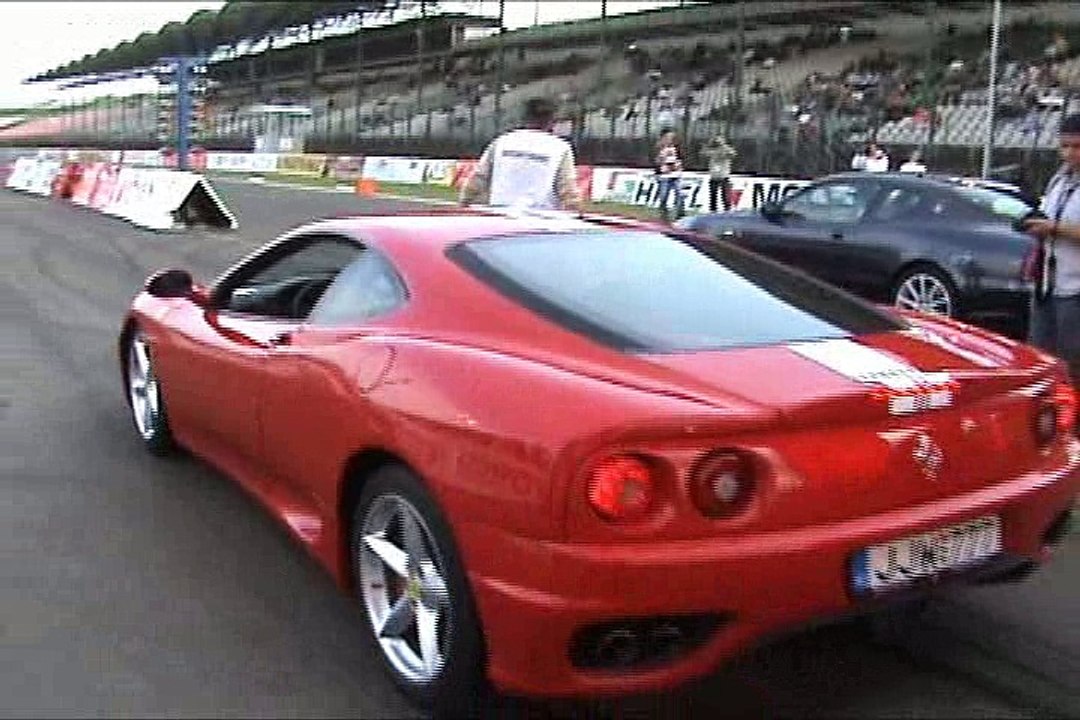 Ferrari 360 Modena Vs. Maserati 3200 GT Drag Race