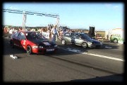 Honda Civic VTI Vs. Honda Civic B16 Drag Race