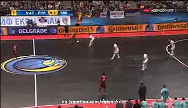 Ricardinho Super Trick & Goal - Portugal v. Serbia - Futsal European Championship 2016 -