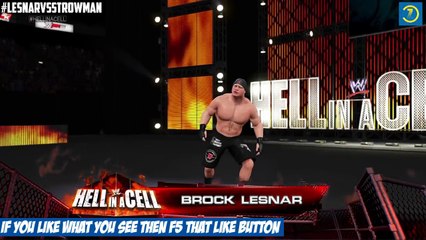 Télécharger la video: WWE Hell In A Cell 2015 | Brock Lesnar VS Braun Strowman | Epic Match Highlights | WWE 2K15