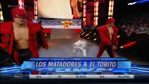LOS MATADORES VS TYSON KIDD,CESARO & NATALYA SMACKDOWN 3 19 2015