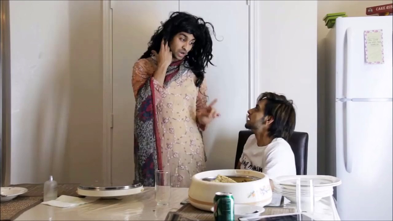 Aunty forcing you to eat LOL