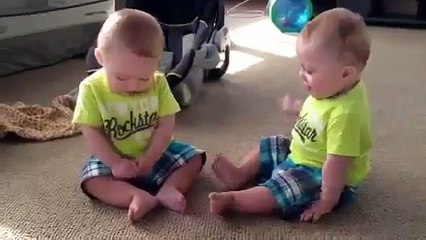 Cutest baby video! Identical twins talking Baby Opus from Suburgatory YouTube Funny Baby