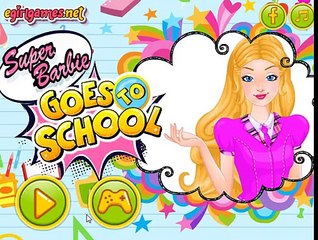 Super Barbie Goes to School - Barbie Super Hero Games - Cartoons for Children - Children Cartoons