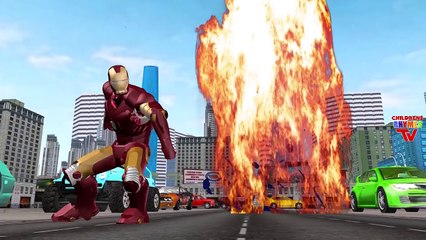 Ironman Vs Black Ironman Cartoons For Children Finger Family Nursery Rhymes for Children