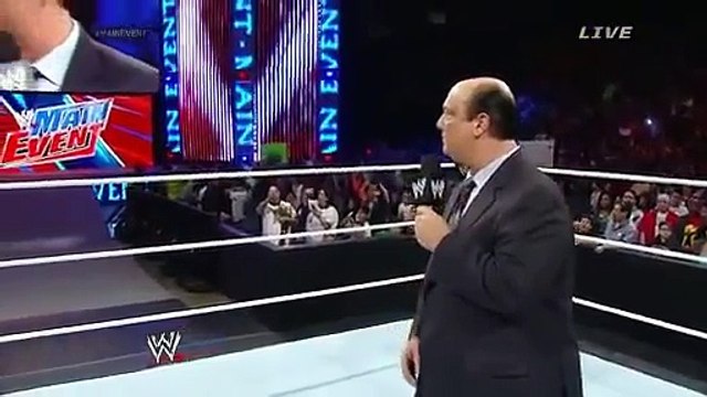 WWE main event 18 march 2014 Undertaker almost kills Paul Heyman