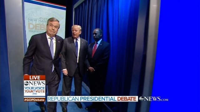 What happened in that awkward intro at the GOP debate?