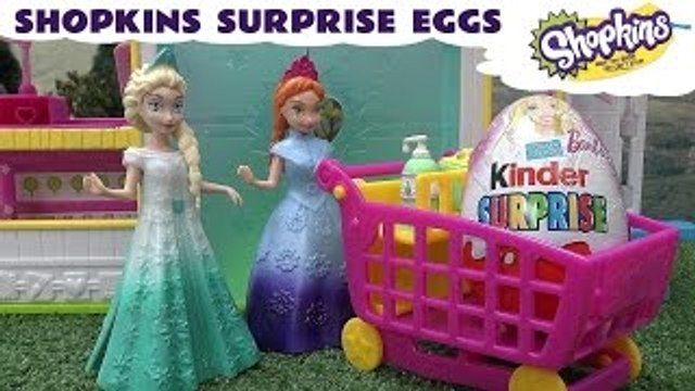 Play Doh Shopkins MLP Frozen Surprise Eggs Dora Kinder Elsa Princess Anna Thomas Disney Mi