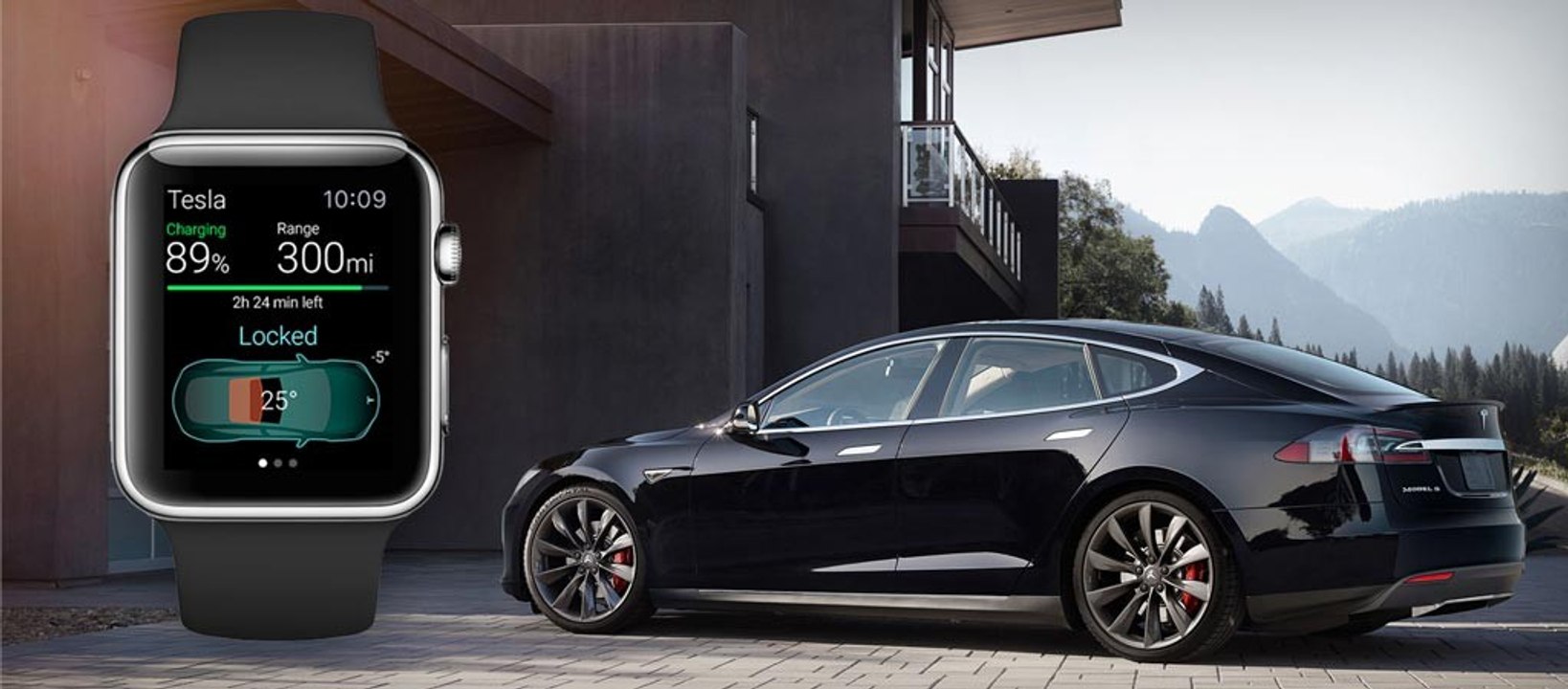 Tesla Model S P85D Summon from Apple Watch Remote S - Rego Apps