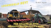 New Holland CX8090 on tracks Loonbedrijf Neyt mais dorsen 2013