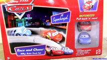 Pocoyo & Pixar Cars Race and Chase McQueen Sally Carrera Motorized Track Baby Toys by ToyC