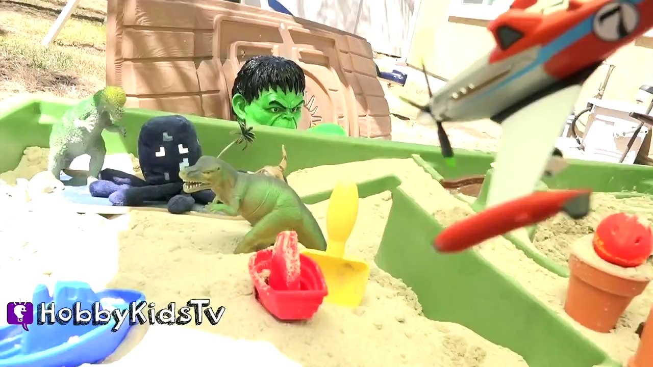 Surprise DINOSAUR BONES! Jurassic Sandbox Toys, TMNT Minion Blind Bag Godzilla HobbyKidsTV