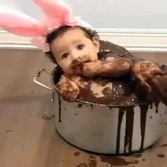 Funny Videos Baby Childrens Enjoying Chocolates Have a Fun