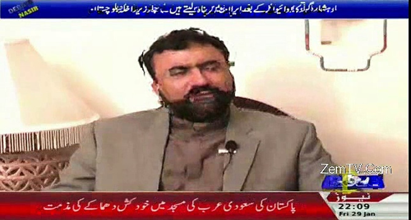 Bukhti Par Hamly Ka Zimay Dar Kon Hai---Anchor Nasir Direct Question To Home Minister Of Balochistan