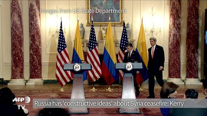 Kerry: Russia has 'constructive ideas' about ceasefire in Syria