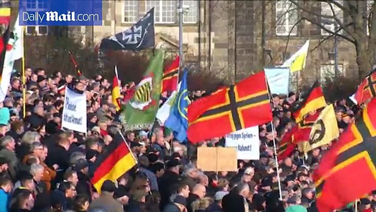 Anti-Islam PEGIDA protests in Germany against immigration