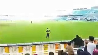 Ahmad Shahzad dancing during match