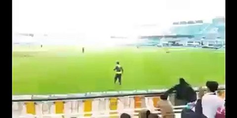 Ahmed Shehzad dancing during the match against Karachi Kings yesterday.