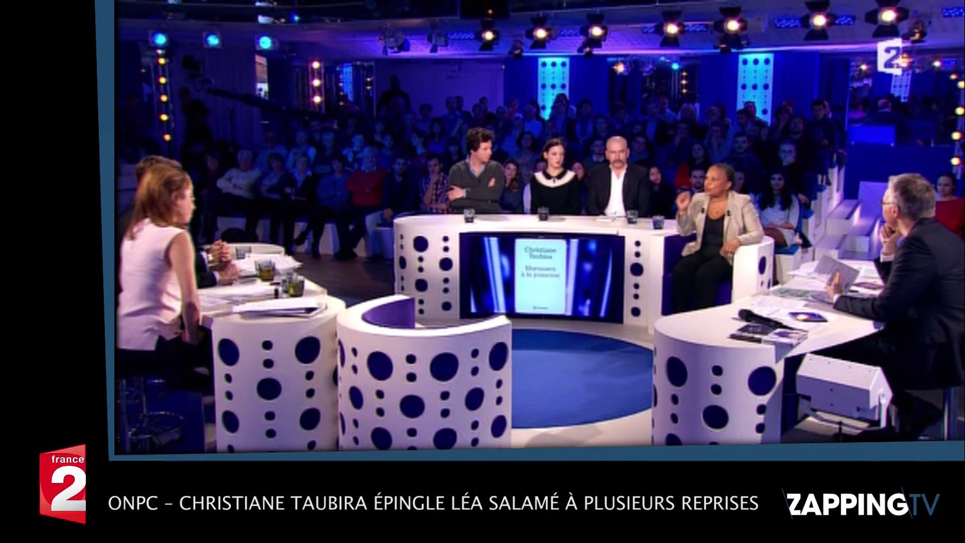 ONPC – Christiane Taubira épingle Léa Salamé à plusieurs reprises ! (Vidéo)  - Vidéo Dailymotion