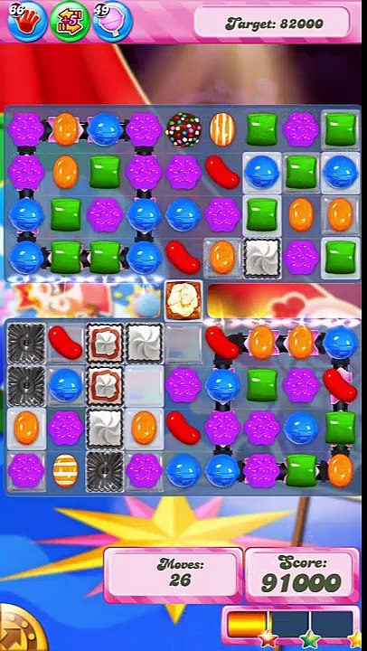 Candy Crush Saga Level 1376 No Booster