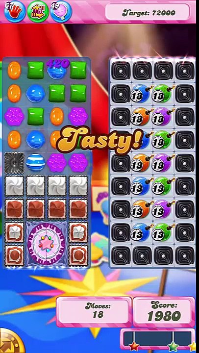 Candy Crush Saga Level 1384 No Booster