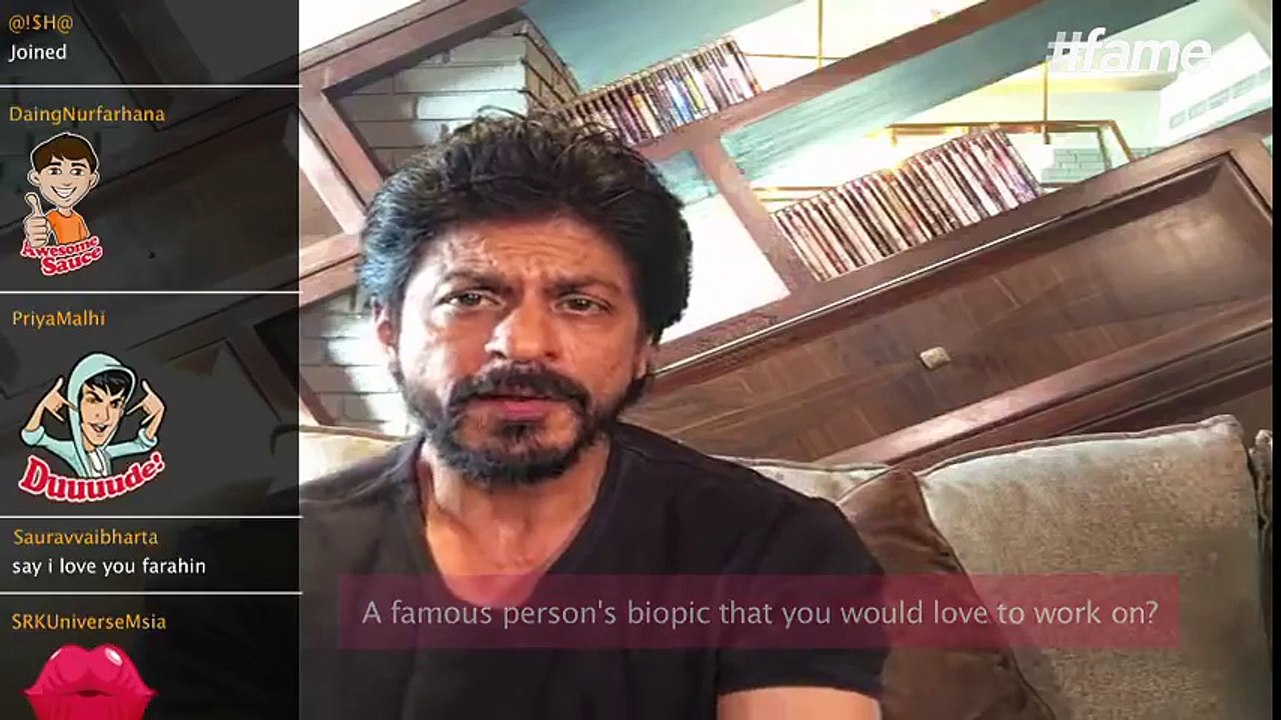 Whose biopic does SRK want to star in? | #SRKLiveOnFame